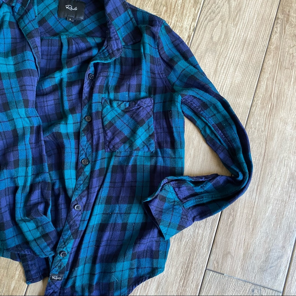 Rails plaid button down top size small - Picture 5 of 5